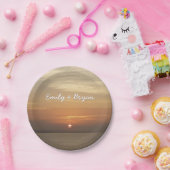 サンライズオーバーアルバIIカリブのシースケープ ペーパープレート (パーティー)