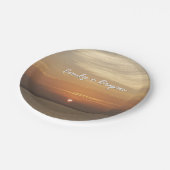 サンライズオーバーアルバIIカリブのシースケープ ペーパープレート (アングル)