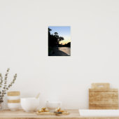 "サンライズオーバーウォーター"バートン春オースティン ポスター (キッチン)