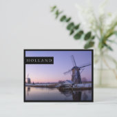 サンライズオーバーオランダの端絵はがき ポストカード (スタンド正面)