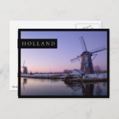 サンライズオーバーオランダの端絵はがき ポストカード (正面/裏面)
