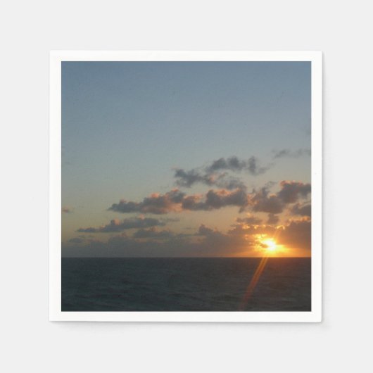 サンライズオーバーサンフアンIプエルトリコ スタンダードカクテルナプキン (正面)
