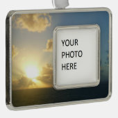 サンライズオーバーサンフアンIIプエルトリコ シルバープレートフレームオーナメント (右)