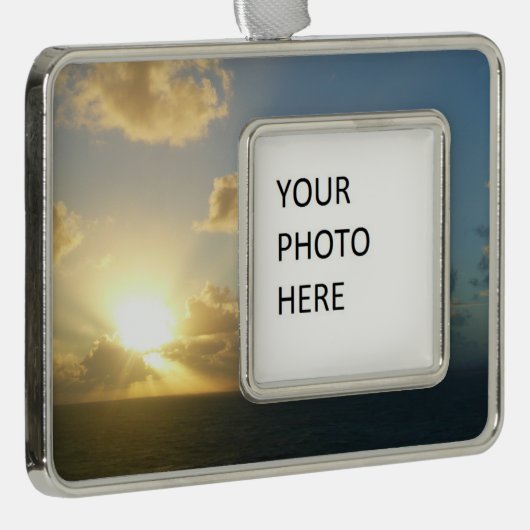 サンライズオーバーサンフアンIIプエルトリコ シルバープレートフレームオーナメント (右)