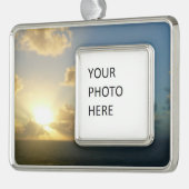 サンライズオーバーサンフアンIIプエルトリコ シルバープレートフレームオーナメント (左)