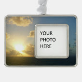 サンライズオーバーサンフアンIIプエルトリコ シルバープレートフレームオーナメント (正面)