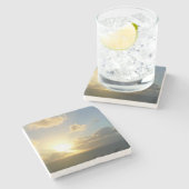 サンライズオーバーサンフアンIIプエルトリコ ストーンコースター (横)