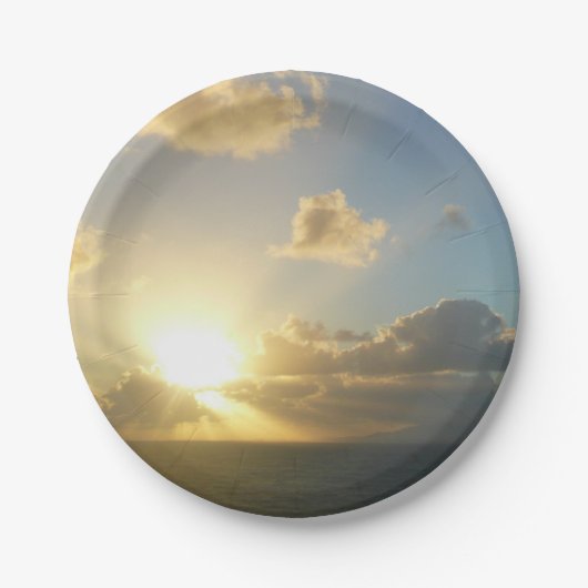 サンライズオーバーサンフアンIIプエルトリコ ペーパープレート (正面)