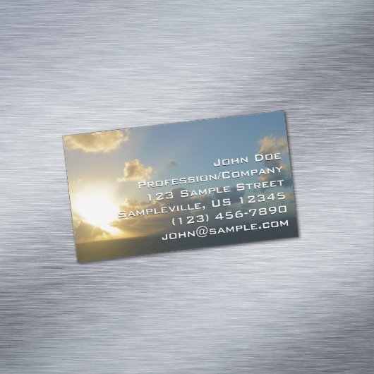 サンライズオーバーサンフアンIIプエルトリコ マグネット名刺 (インサイチュ)