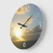 サンライズオーバーサンフアンIIプエルトリコ ラージ壁時計 (傾斜)