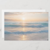 サンライズオーバーザビーチ 便箋 (正面/裏面)