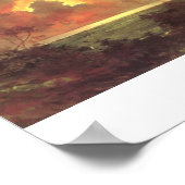 サンライズオーバーダイヤモンドヘッド、キャンバス上絵画の油 ポスター (角)