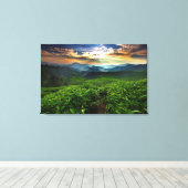 サンライズオーバーティーファーム キャンバスプリント (インサイチュ (ウッドフロア))