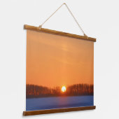 サンライズオーバープレーリ |マニトバ，カナダ 吊り下げ型タペストリー (傾斜あり)