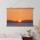 サンライズオーバープレーリ |マニトバ，カナダ 吊り下げ型タペストリー (寝室)