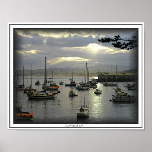 サンライズオーバーモントレーベイプリント ポスター (正面)