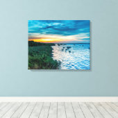 サンライズオーバーレイクオケエコービー キャンバスプリント (インサイチュ (ウッドフロア))