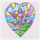 サンライズカトリックフォークアートイースター スクエアシール (正面)