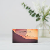サンライズカラフルヨガインストラクター名刺 名刺 (スタンド正面)