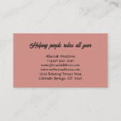 サンライズカラフルヨガインストラクター名刺 名刺 (裏面)