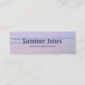 サンライズカードでビーチのサンドピ連絡ーパーズオン コーリングカード (裏面)