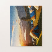 サンライズキャンプアートマウンテンンズキャンプサイト4フォトパズ ジグソーパズル (縦)