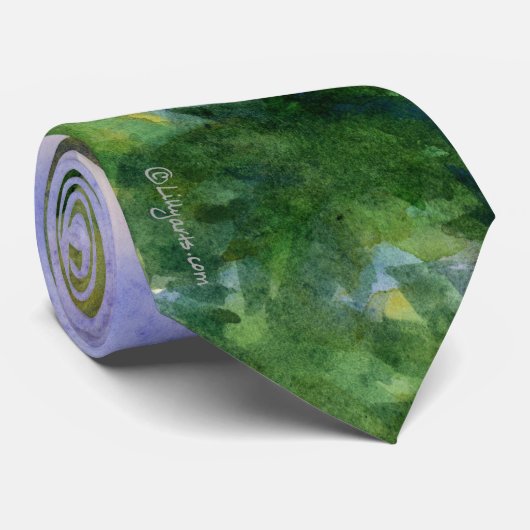 サンライズクライフクアウアイハワイ水彩ネックタイ ネクタイ (ロール)