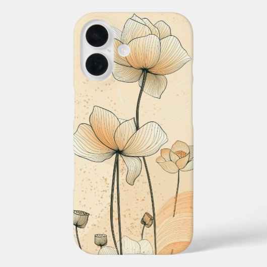 サンライズクリームチューリップ Case-Mate iPhoneケース (裏面)