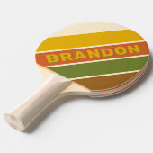 サンライズクローバー ボールドストライプ ネーム入り 卓球ラケット (正面アングル)