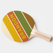 サンライズクローバー ボールドストライプ ネーム入り 卓球ラケット (横)