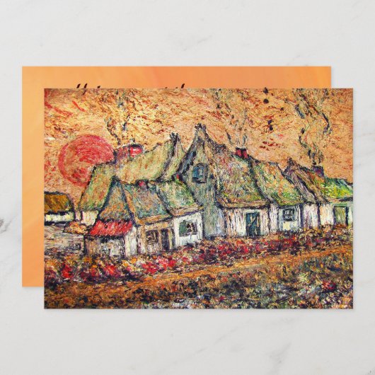 サンライズサマー至パーティの招待状 招待状 (正面/裏面)