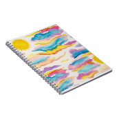 サンライズサンセットウォーターカラージャーナル ノートブック (右側)