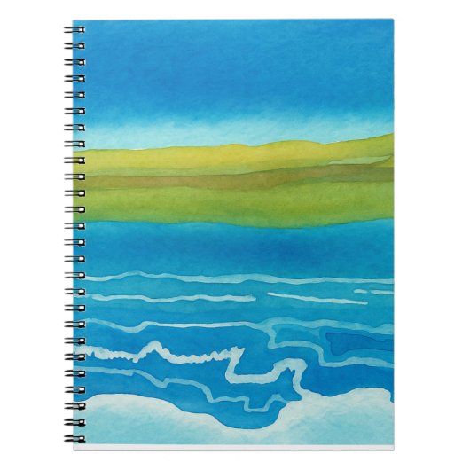 サンライズサンセットウォーターカラージャーナル ノートブック (正面)