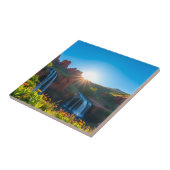 サンライズサンドストーン滝の風景 タイル (側面)