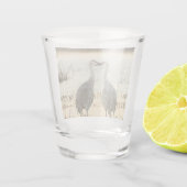 サンライズサンドヒルクレーンペア ショットグラス (裏面)