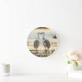 サンライズサンドヒルクレーンペア ラウンド壁時計 (ホーム)