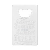 サンライズサンバーンサンセットリピート夏ビーチ クレジットカード栓抜き (裏面)