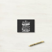 サンライズサンバーンサンセットリピート夏ビーチ ポストイット (デスク上)