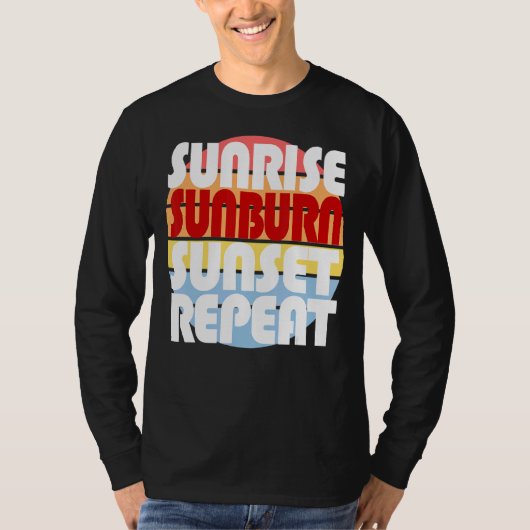 サンライズサンバーンサンセットリピート1 Tシャツ (正面)