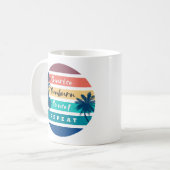 サンライズサンバーンサンセットリピート コーヒーマグカップ (正面左)