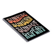 サンライズサンバーンサンセットリピート ノートブック (右側)