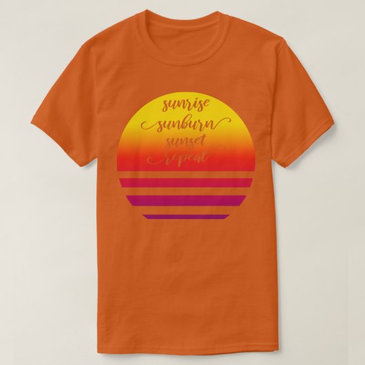 サンライズサンバーンサンセットリピートII Tシャツ (デザイン正面)