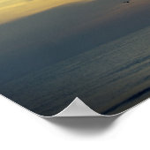 サンライズサーファーとバードフォト飛んでいるの夢 ポスター (角)