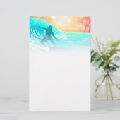 サンライズサーファー 便箋 (スタンド正面)