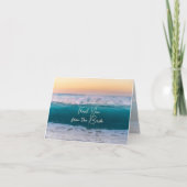 サンライズシャワー感謝カード 花嫁から サンキューカード (正面)