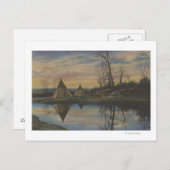 サンライズシーンオンアノースウエストインディアン ポストカード (正面/裏面)