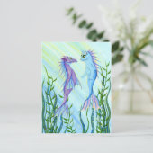 サンライズスイムシードラゴン&マーメイドキャットアートポストカード ポストカード (スタンド正面)