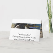 サンライズスタリオン野生馬グリーティングカード カード (裏面)