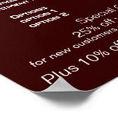 サンライズスパ＆サロン料金表 ポスター (角)