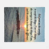 サンライズセレニティ祈りの言葉フリースブランケット フリースブランケット (正面(横))